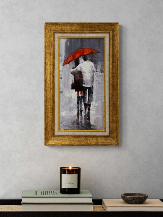 Yağmurla Gelen Hatıra Yağlı Boya Tablosu