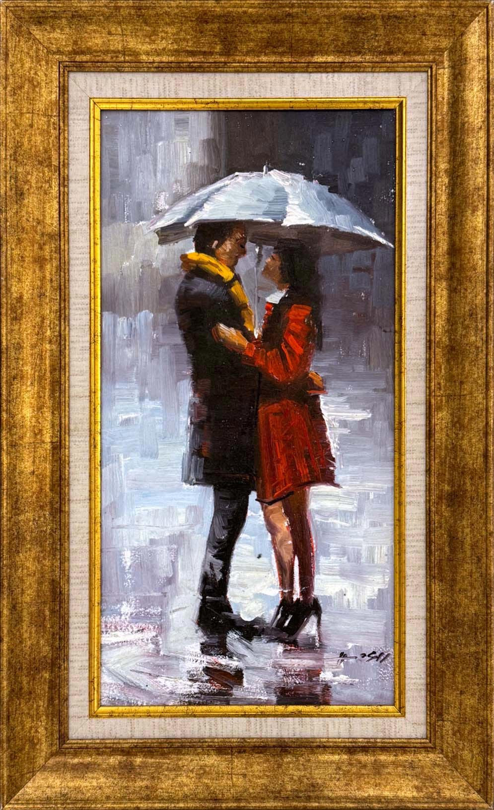 Yağmurla Gelen Hatıra Yağlı Boya Tablosu