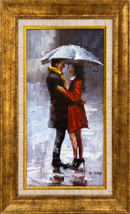 Yağmurla Gelen Hatıra Yağlı Boya Tablosu