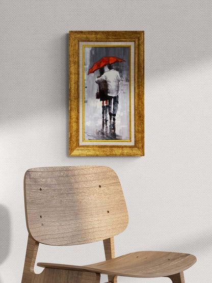 Yağmurla Gelen Hatıra Yağlı Boya Tablosu