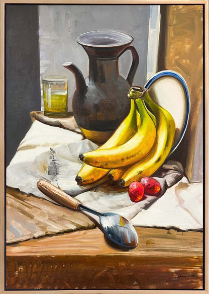 Sabah Sofrası Yağlı Boya Tablosu
