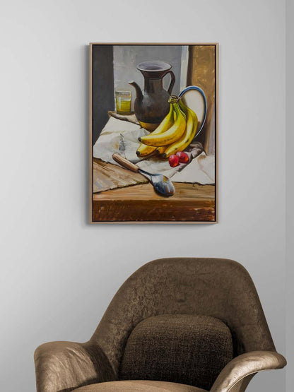 Sabah Sofrası Yağlı Boya Tablosu