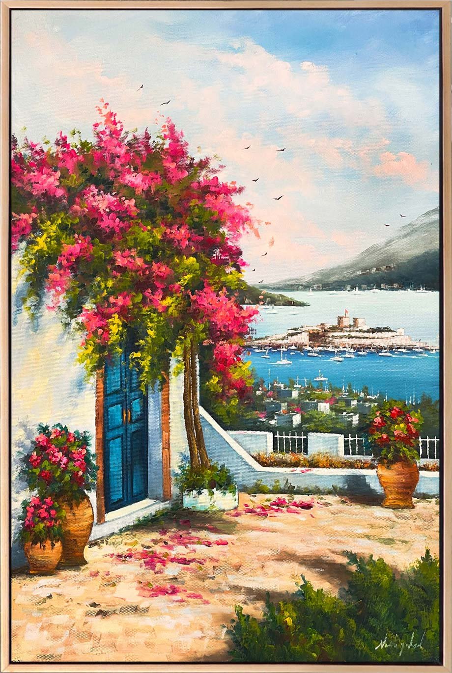 Ege'nin İncisi Bodrum Yağlı Boya Tablosu