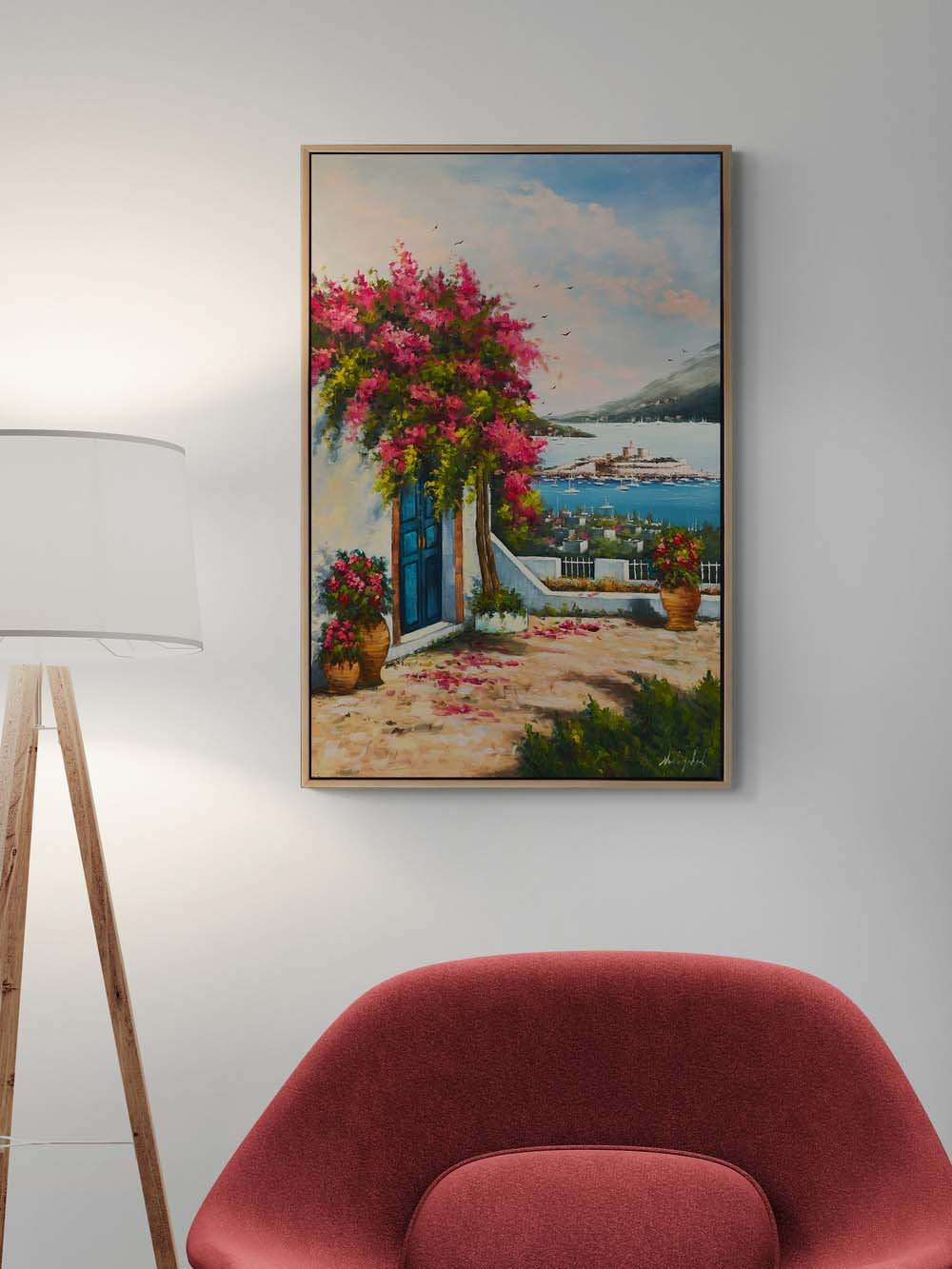 Ege'nin İncisi Bodrum Yağlı Boya Tablosu