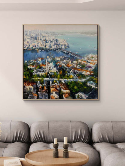 Haliç’in Sessiz Dalgaları Yağlı Boya Tablosu