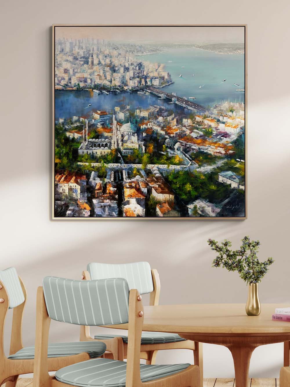 Haliç’in Sessiz Dalgaları Yağlı Boya Tablosu