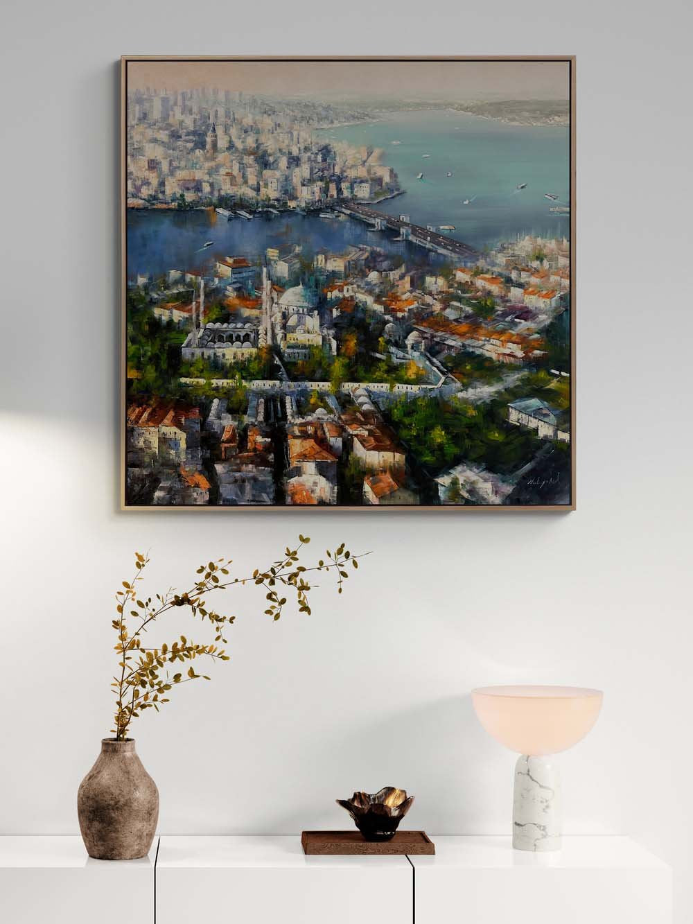 Haliç’in Sessiz Dalgaları Yağlı Boya Tablosu
