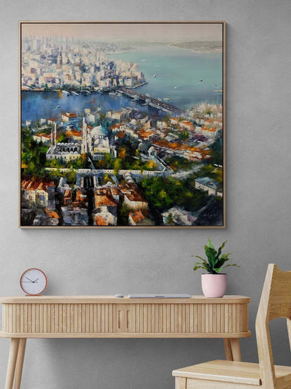 Haliç’in Sessiz Dalgaları Yağlı Boya Tablosu