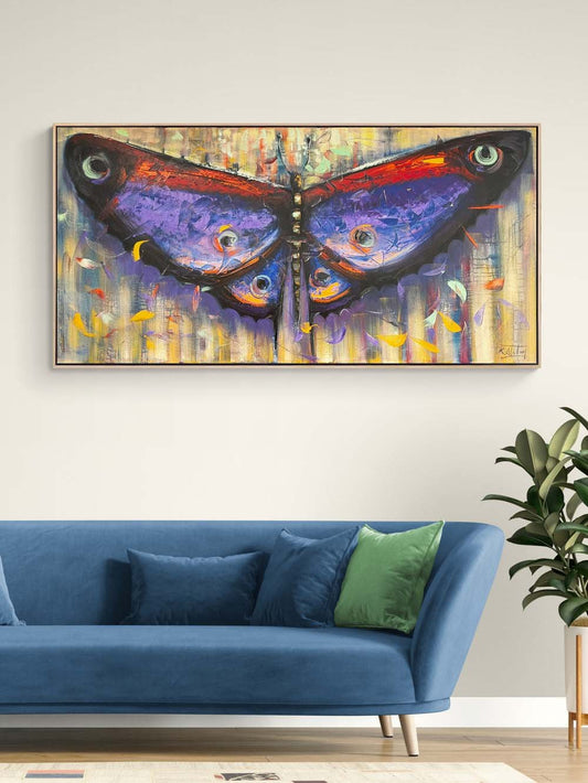 Kelebeğin Kanat İzleri Yağlı Boya Tablosu