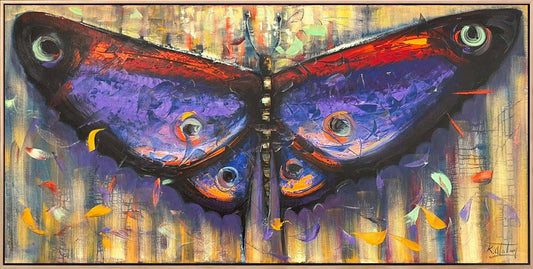 Kelebeğin Kanat İzleri Yağlı Boya Tablosu