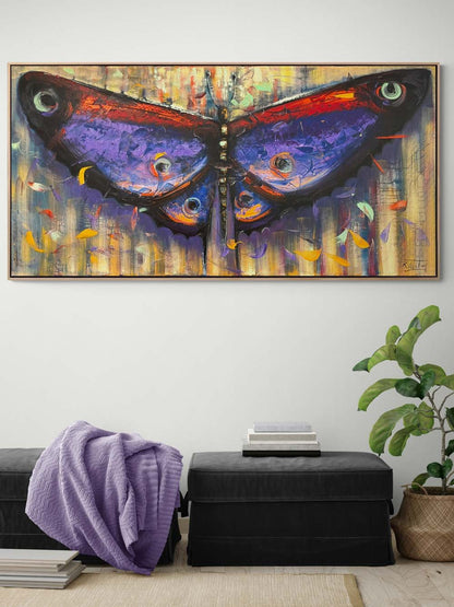 Kelebeğin Kanat İzleri Yağlı Boya Tablosu