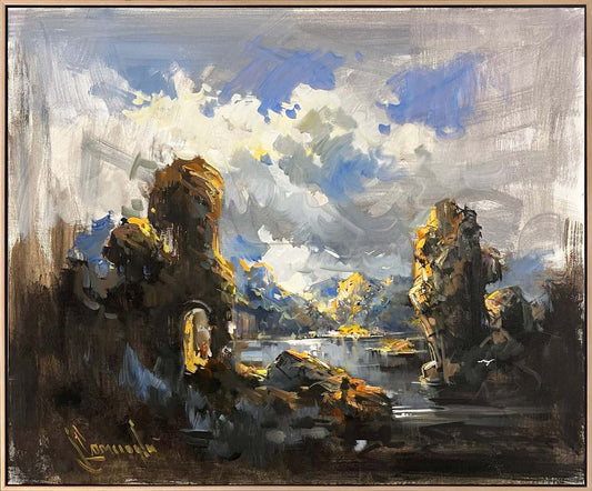 Gölün Derinliği Yağlı Boya Tablosu