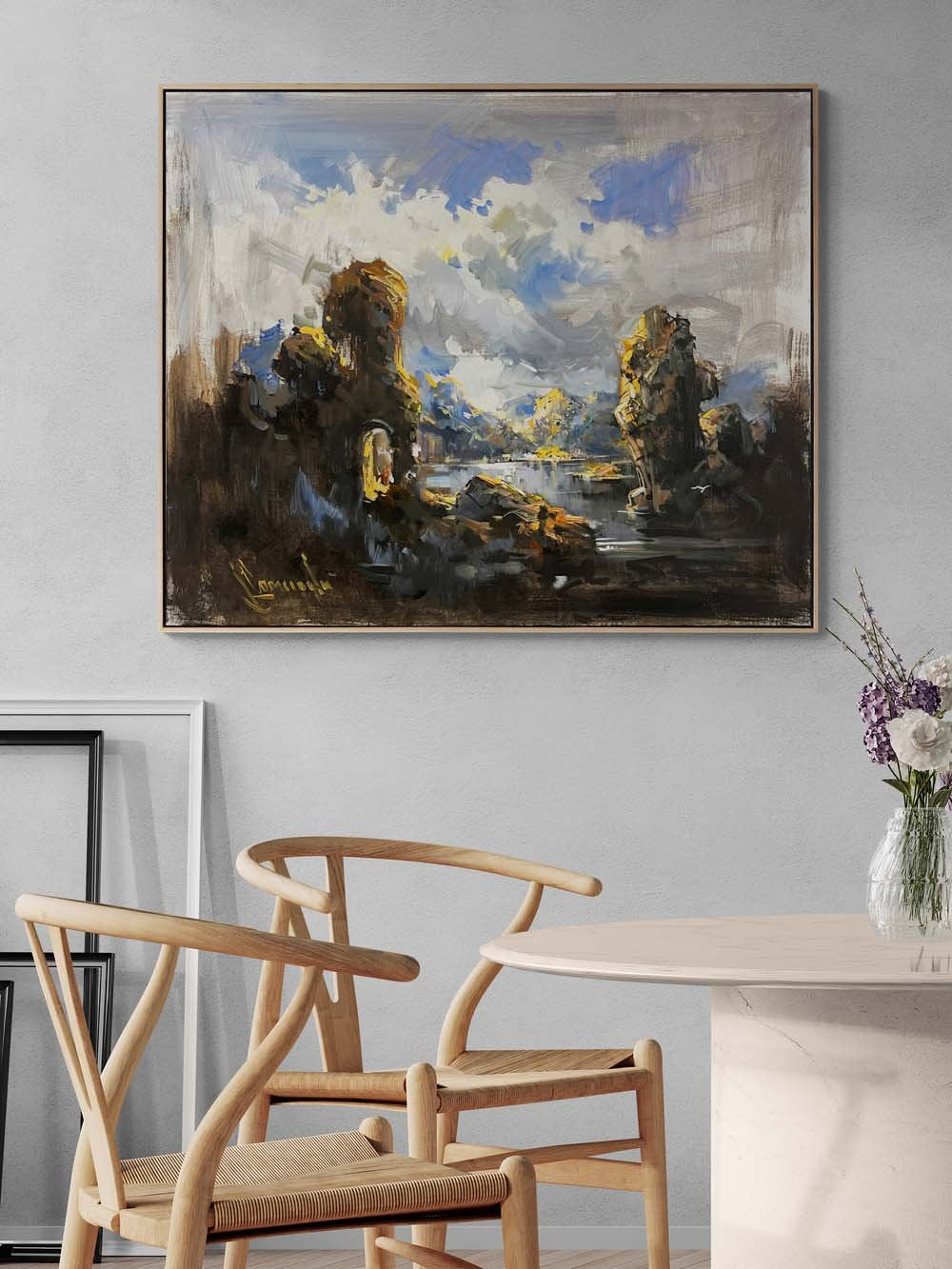 Gölün Derinliği Yağlı Boya Tablosu