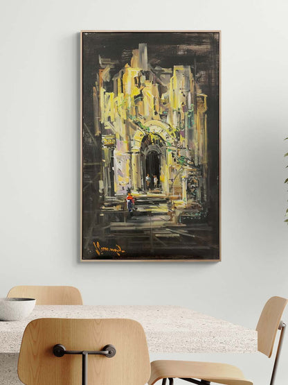 Zamanın Kıyısında Yağlı Boya Tablosu