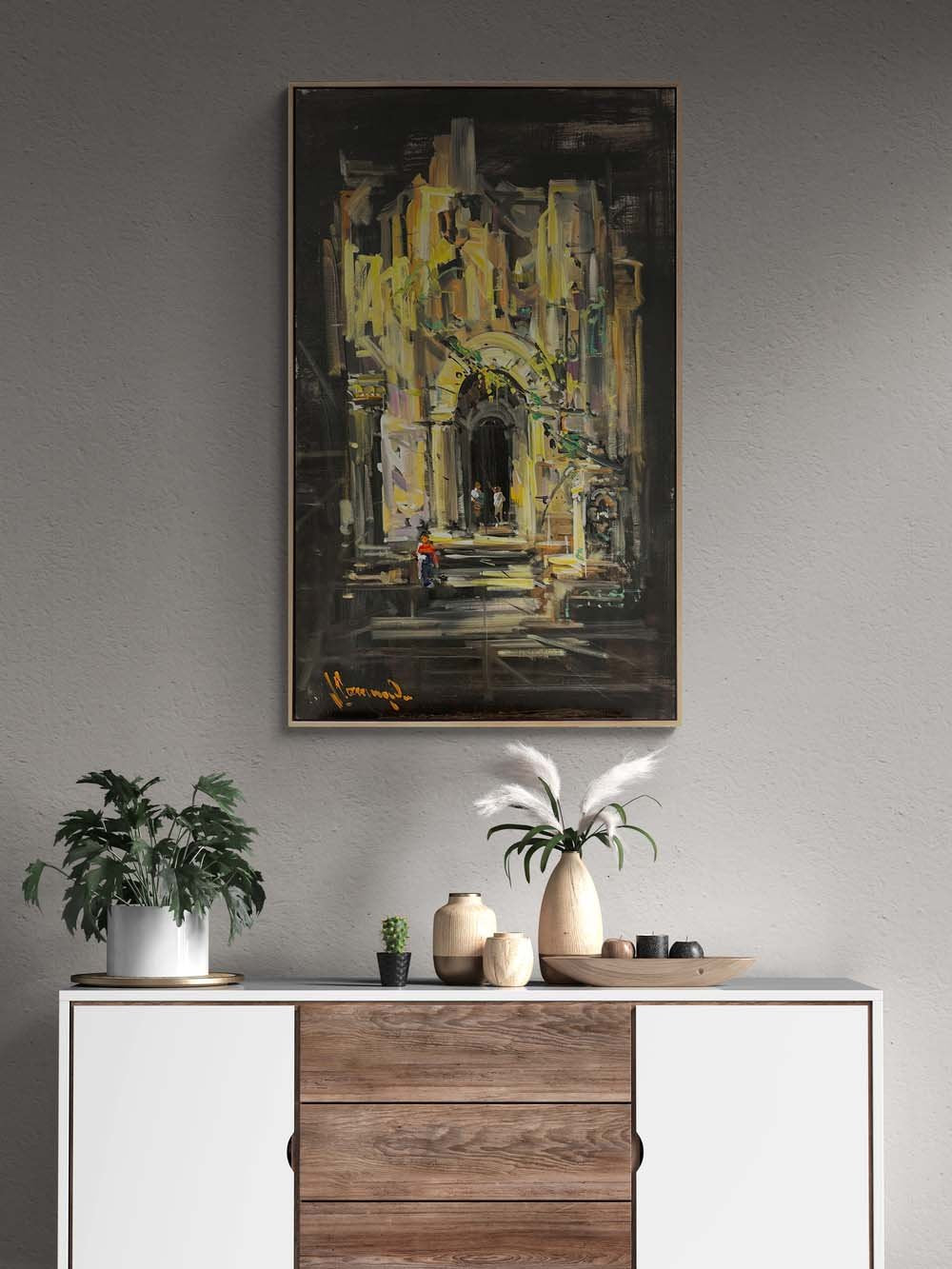 Zamanın Kıyısında Yağlı Boya Tablosu