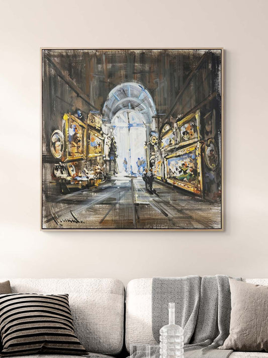 Altın Çerçeve Hikayeleri Yağlı Boya Tablosu