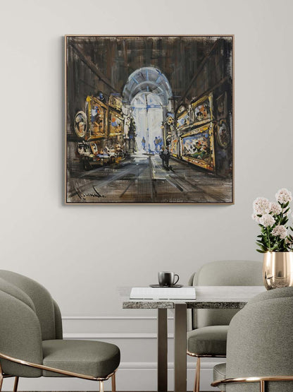 Altın Çerçeve Hikayeleri Yağlı Boya Tablosu