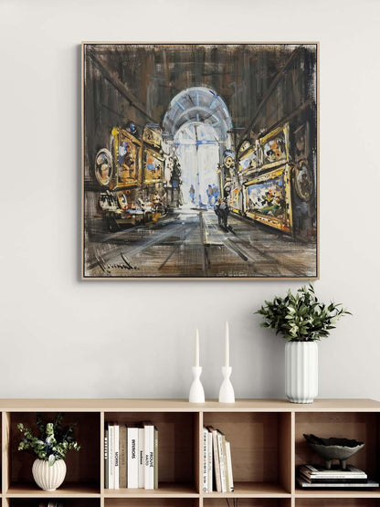 Altın Çerçeve Hikayeleri Yağlı Boya Tablosu