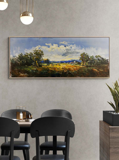 Sessiz Bir Sabah Yağlı Boya Tablosu