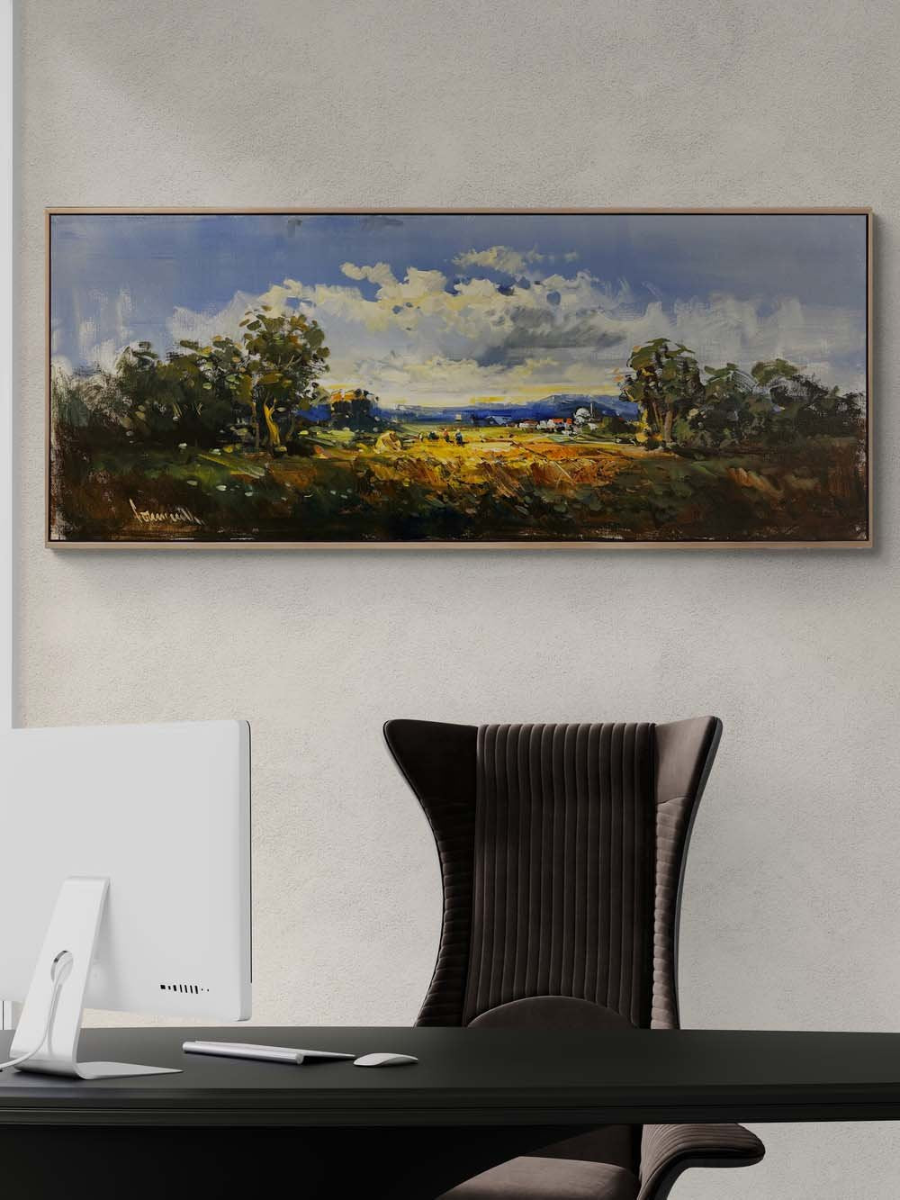 Sessiz Bir Sabah Yağlı Boya Tablosu