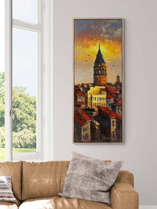 Galata'nın Yüksek Sesleri Yağlı Boya Tablosu