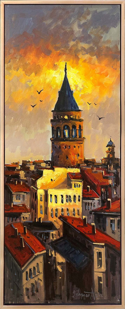 Galata'nın Yüksek Sesleri Yağlı Boya Tablosu