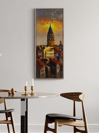 Galata'nın Yüksek Sesleri Yağlı Boya Tablosu