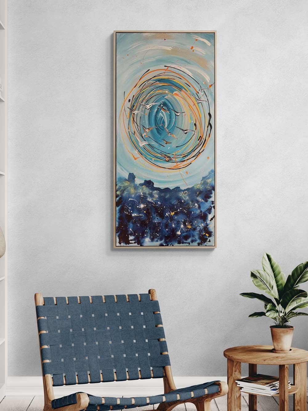 Kanatlar ve Ufuk Yağlı Boya Tablosu