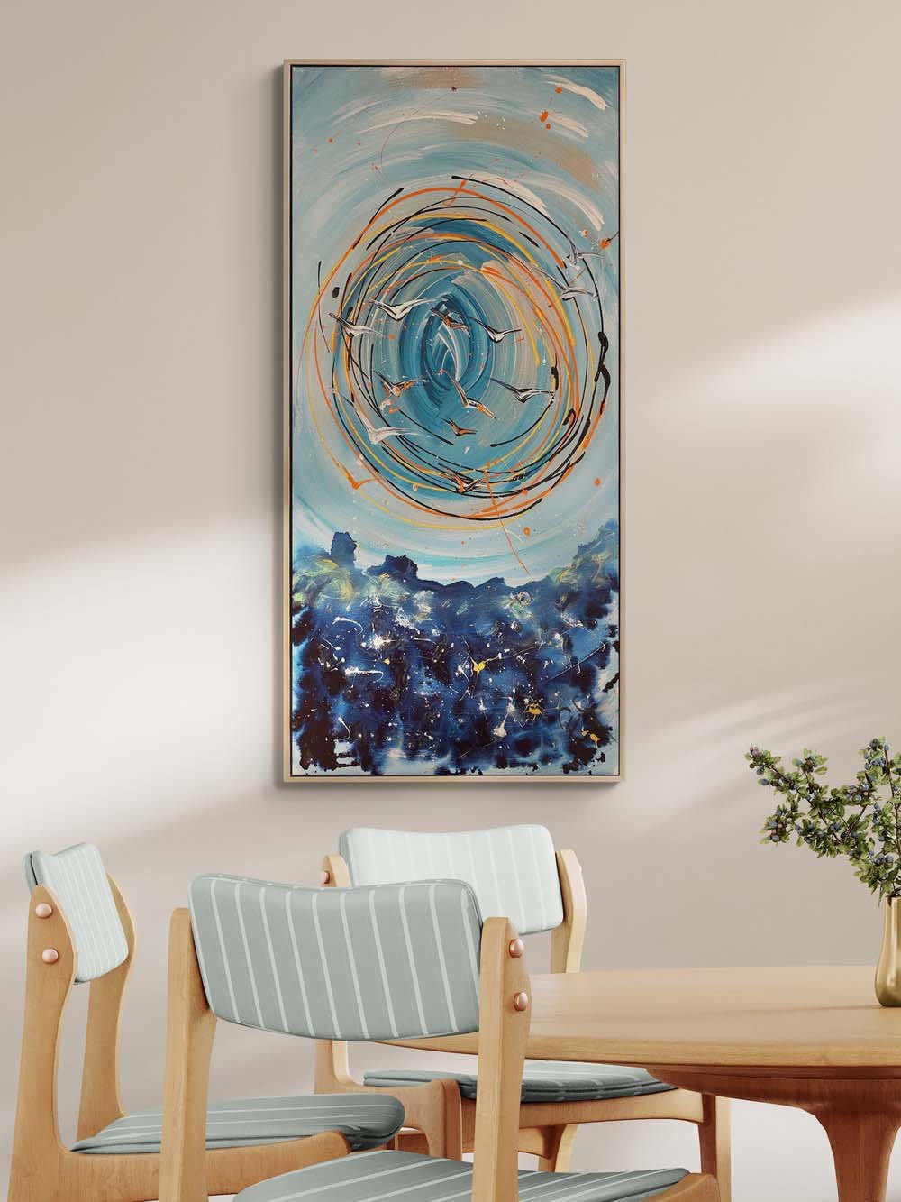 Kanatlar ve Ufuk Yağlı Boya Tablosu