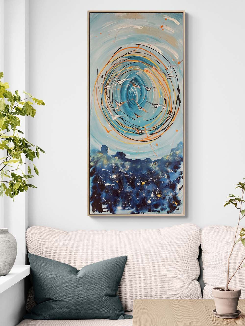 Kanatlar ve Ufuk Yağlı Boya Tablosu