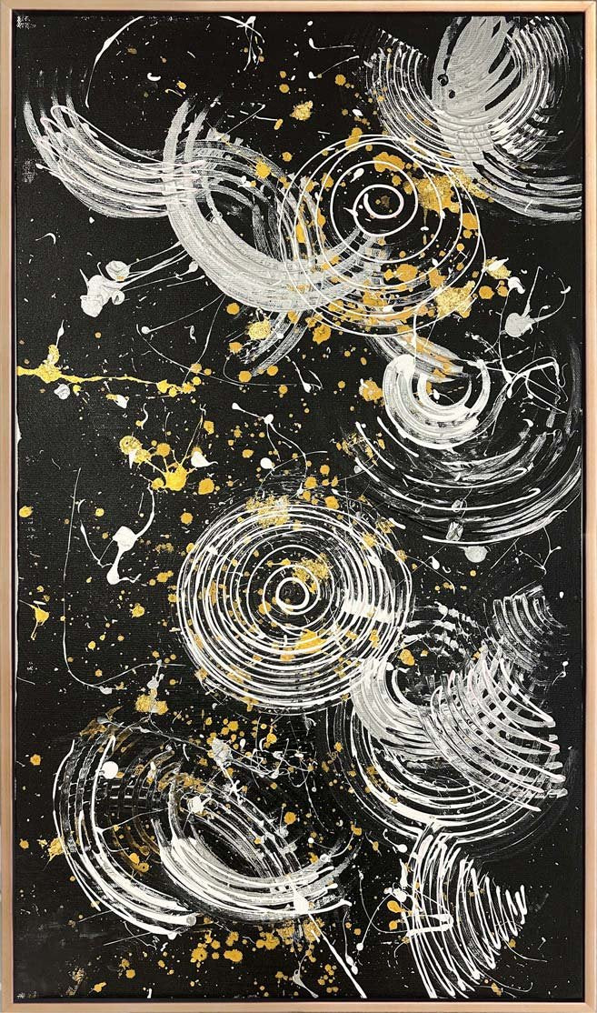 Siyahın İçinden Yağlı Boya Tablosu