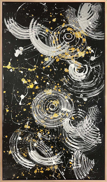 Siyahın İçinden Yağlı Boya Tablosu