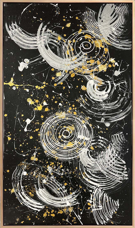 Siyahın İçinden Yağlı Boya Tablosu