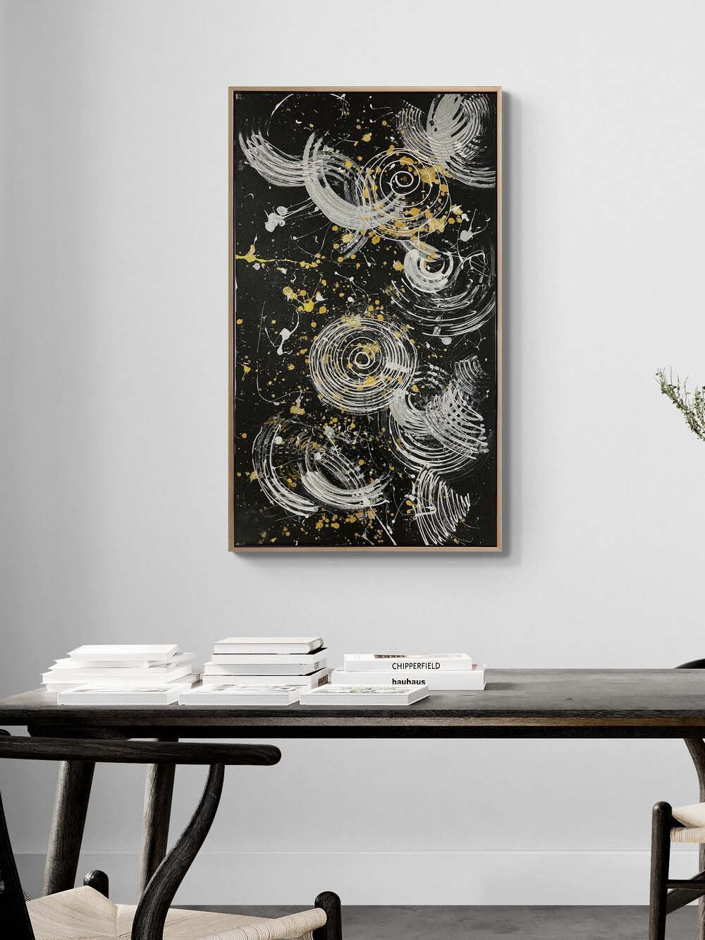 Siyahın İçinden Yağlı Boya Tablosu