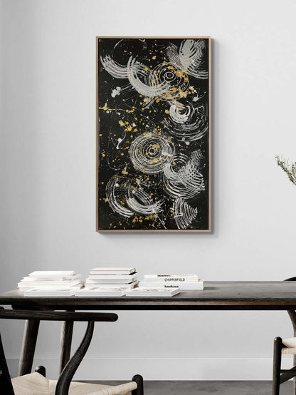 Siyahın İçinden Yağlı Boya Tablosu