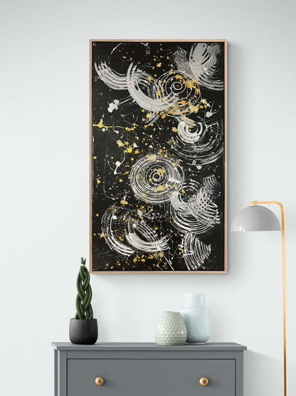 Siyahın İçinden Yağlı Boya Tablosu