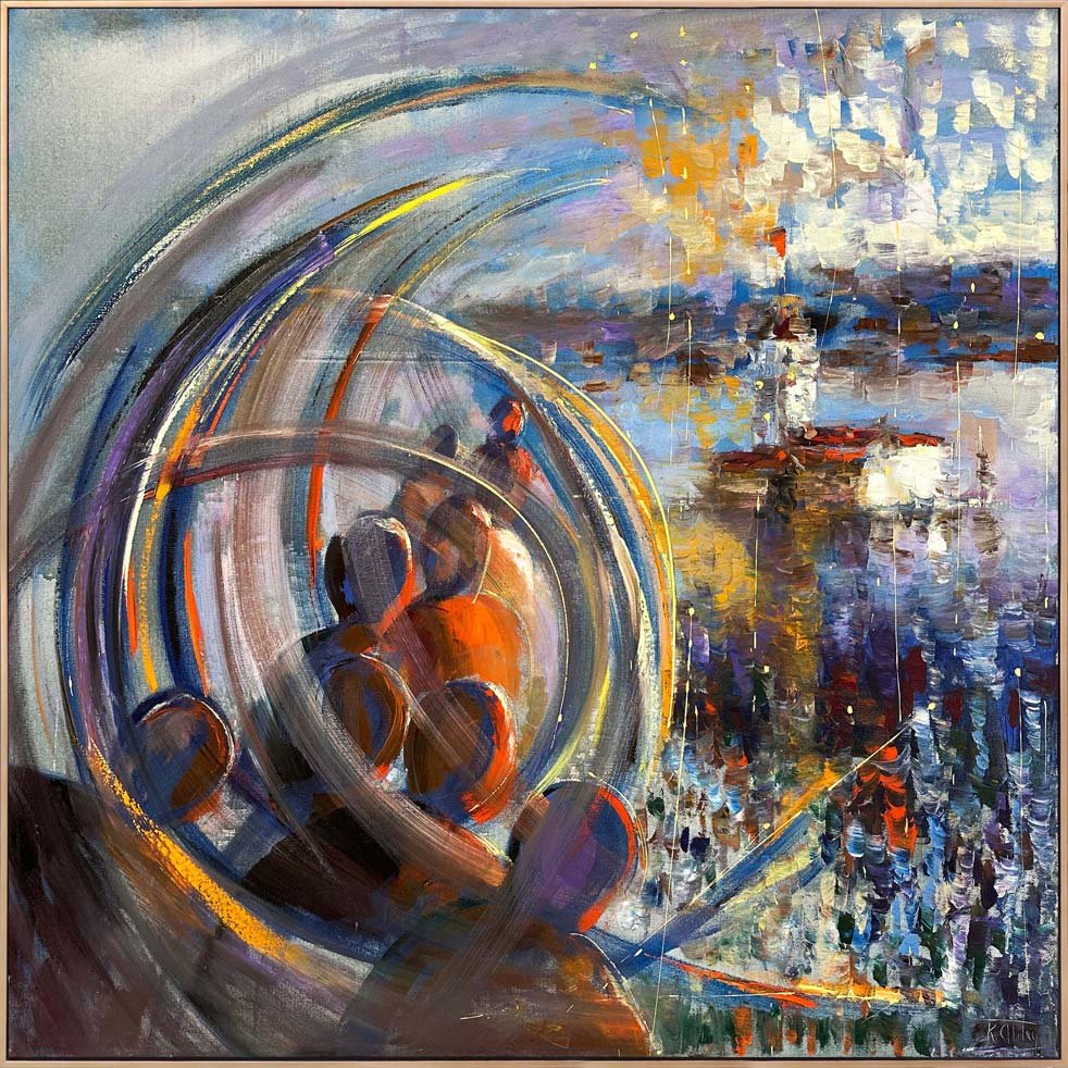 Rüyalarda Kız Kulesi Yağlı Boya Tablosu