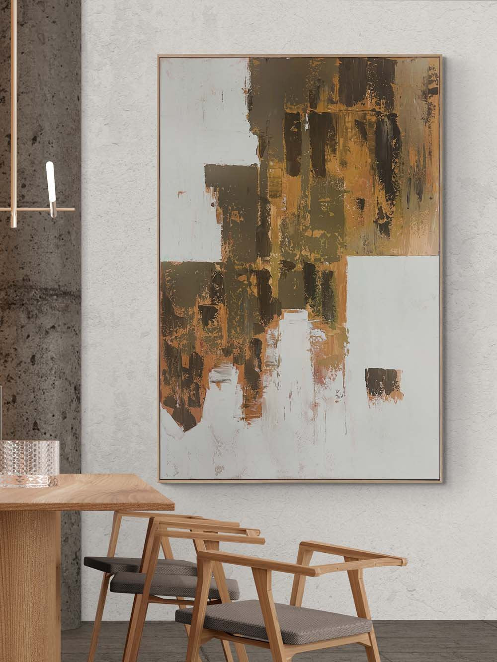 Boşluk ve Doku Yağlı Boya Tablosu