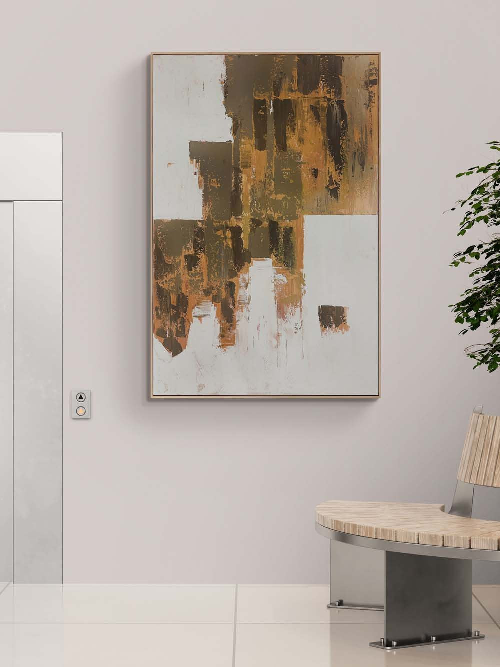 Boşluk ve Doku Yağlı Boya Tablosu