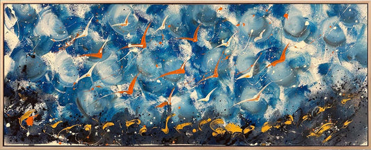 Kanat İzleri Yağlı Boya Tablosu