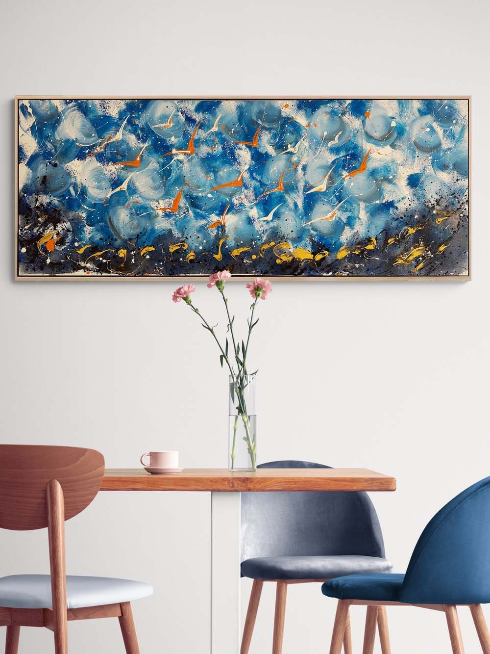 Kanat İzleri Yağlı Boya Tablosu