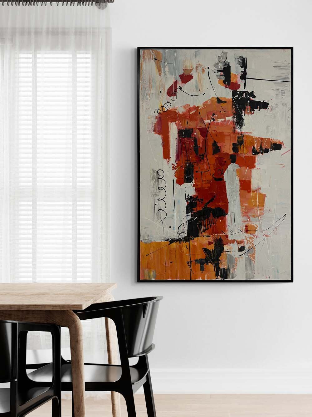 Gölge ve Gürültü Yağlı Boya Tablosu