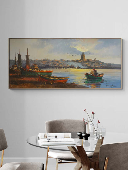 Boğazın Büyüsü Yağlı Boya Tablosu