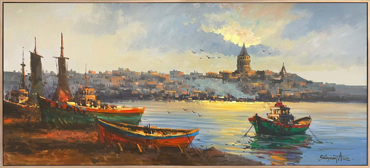 Boğazın Büyüsü Yağlı Boya Tablosu