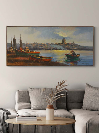 Boğazın Büyüsü Yağlı Boya Tablosu