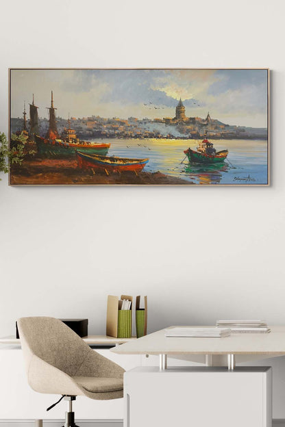 Boğazın Büyüsü Yağlı Boya Tablosu