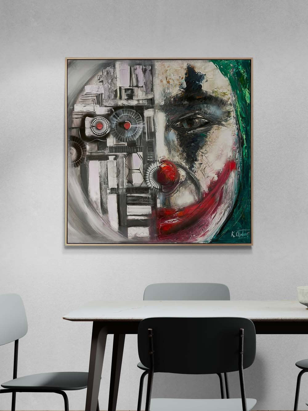 Oyunun Son Hamlesi Yağlı Boya Tablosu