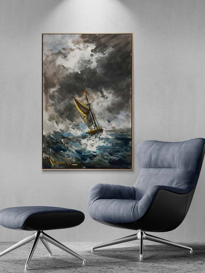Fırtına Armonisi Yağlı Boya Tablosu
