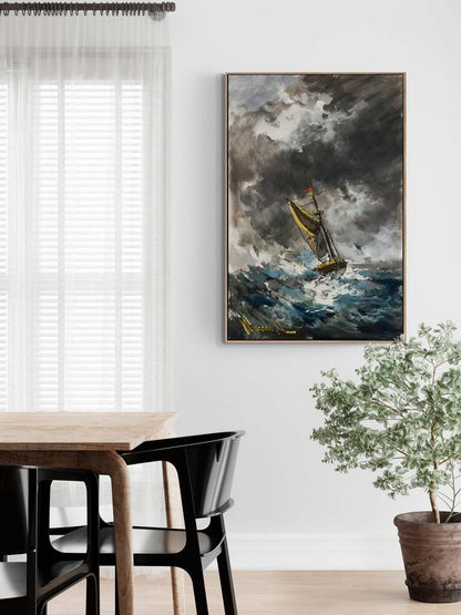 Fırtına Armonisi Yağlı Boya Tablosu