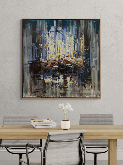 Büyük Şehir Rapsodisi Yağlı Boya Tablosu